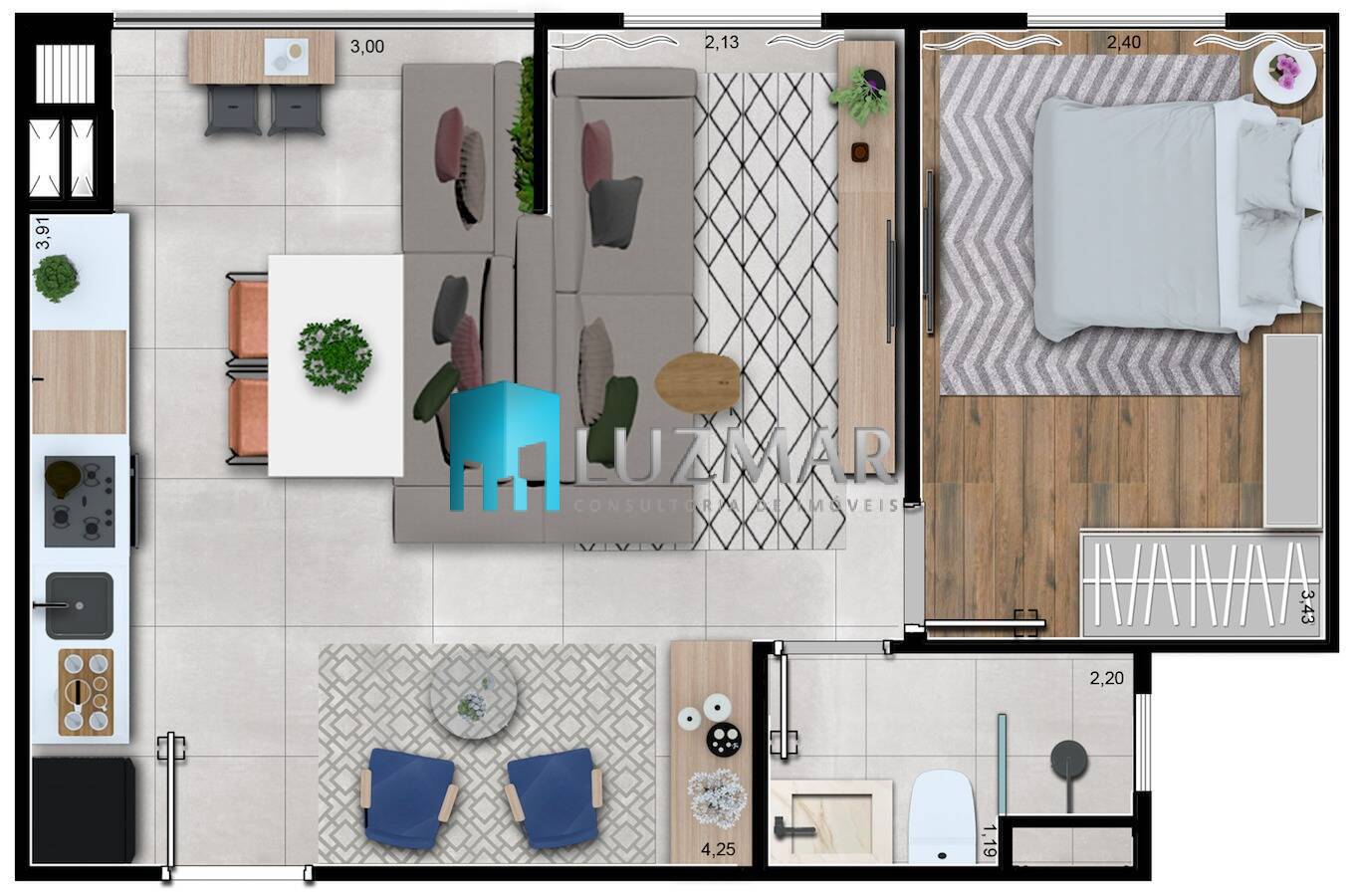 Apartamento à venda com 1 quarto, 38m² - Foto 31